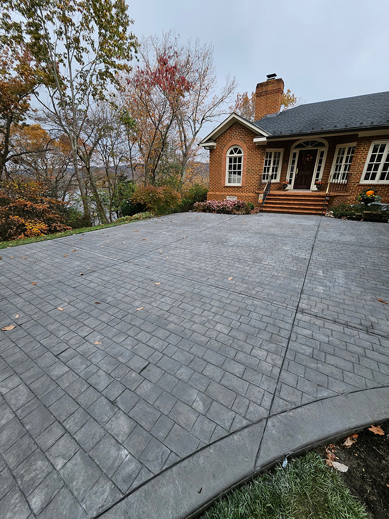 Stamped-Concrete-Walkway-Driveway